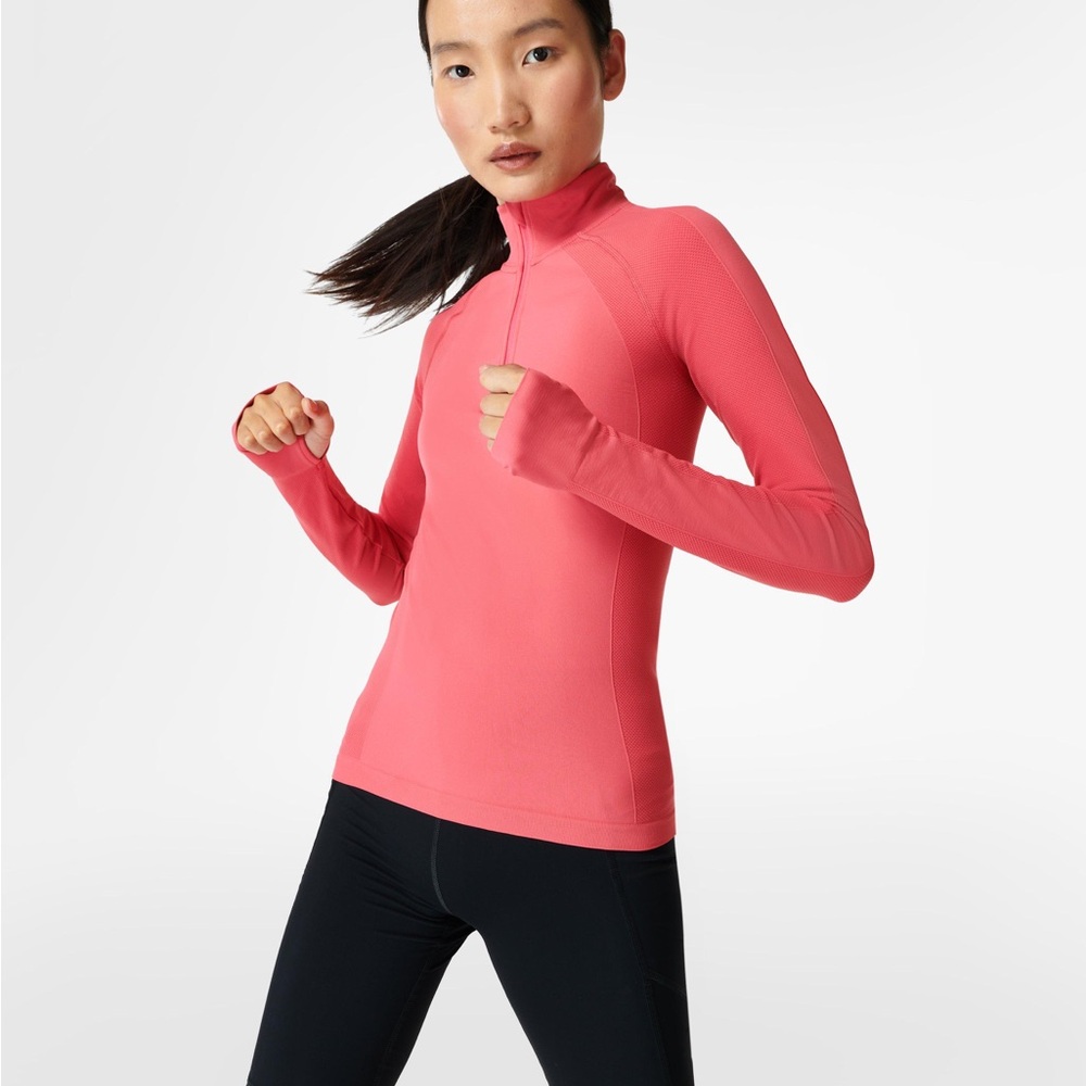 Sweaty Betty Women's Pink Long Sleeve Top
